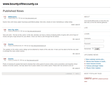 Tablet Screenshot of bountyofthecounty.ca